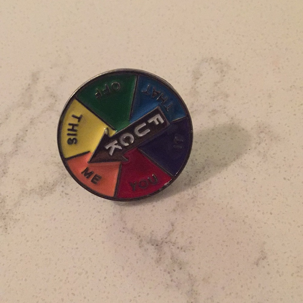 ⭐️3/$20⭐️ Funny spin the wheel pin - Picture 3 of 3